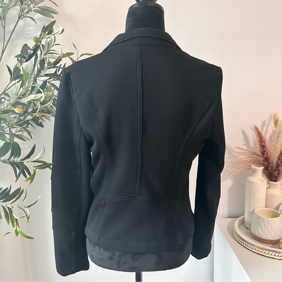 Express Black Asymmetrical Knit Moro Jacket Size M - Picture 3 of 5
